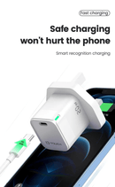 IQ TOUCH PD 20W USB-C Mini Wall Charger Powered by GaN Tech - ICHARGE-20PD