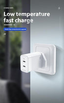 IQ TOUCH PD 40W Dual USB-C Wall Charger Powered by GaN Tech - ICHARGE-40PD