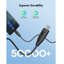 RAVPOWER 1.5M 100W Nylon Braid USB-C to USB-C Charging Cable - CB1035