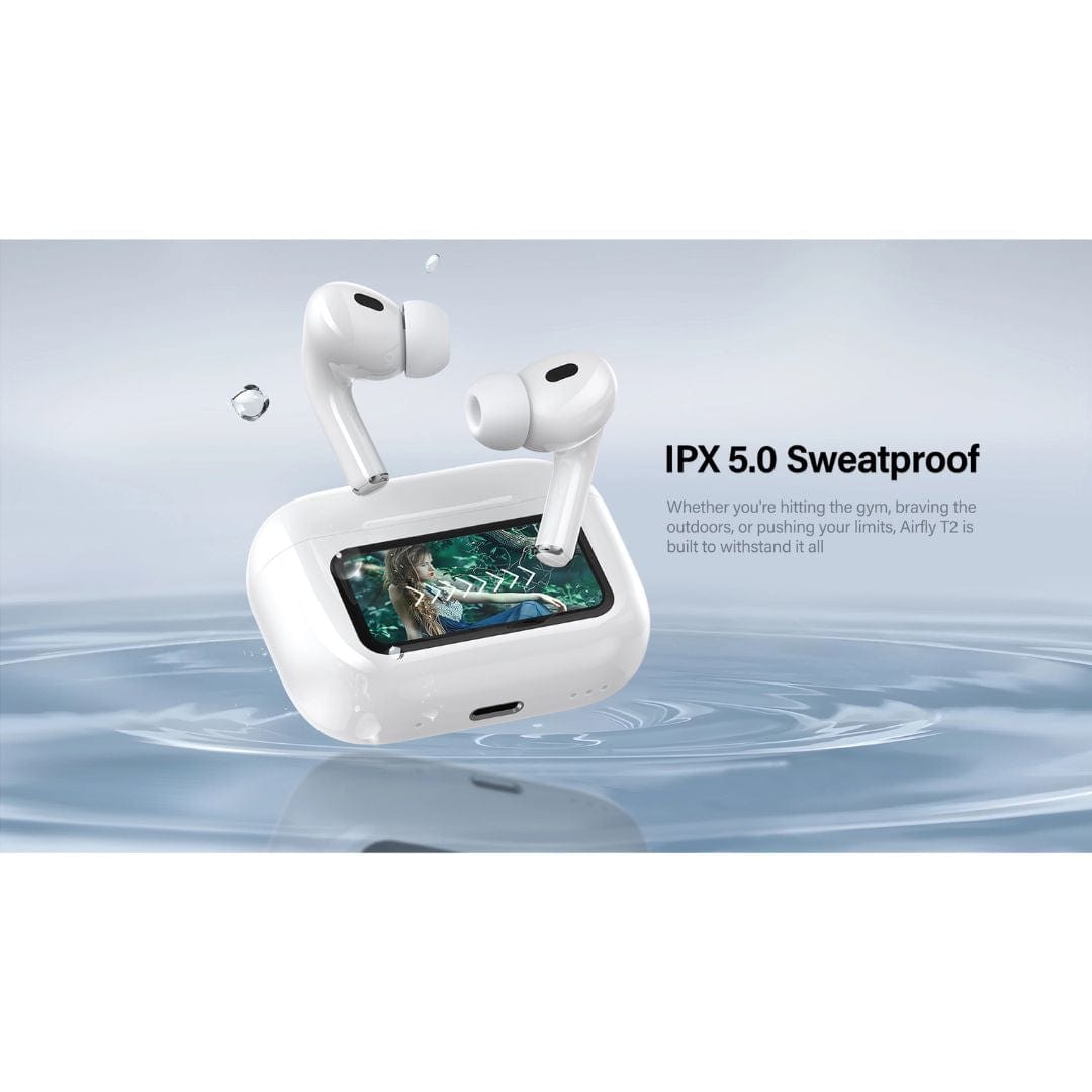 RIVERSONG Airfly T2 Active Notice Cancellation Earbuds with Smart Touch Control Case - EA332