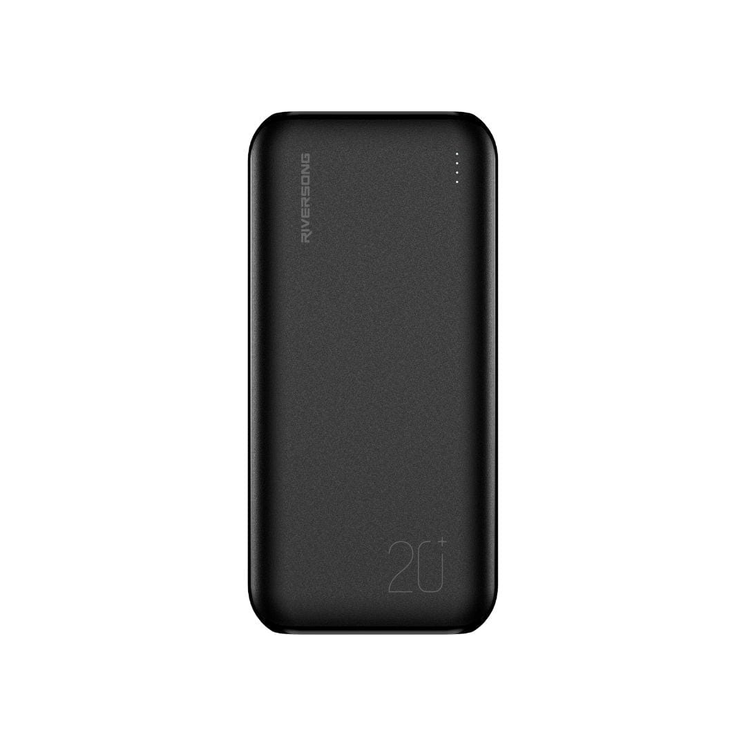 Riversong 20000mAh Fast Charging Power Bank, 2 USB-A, Micro USB & Type-C Port - PB84