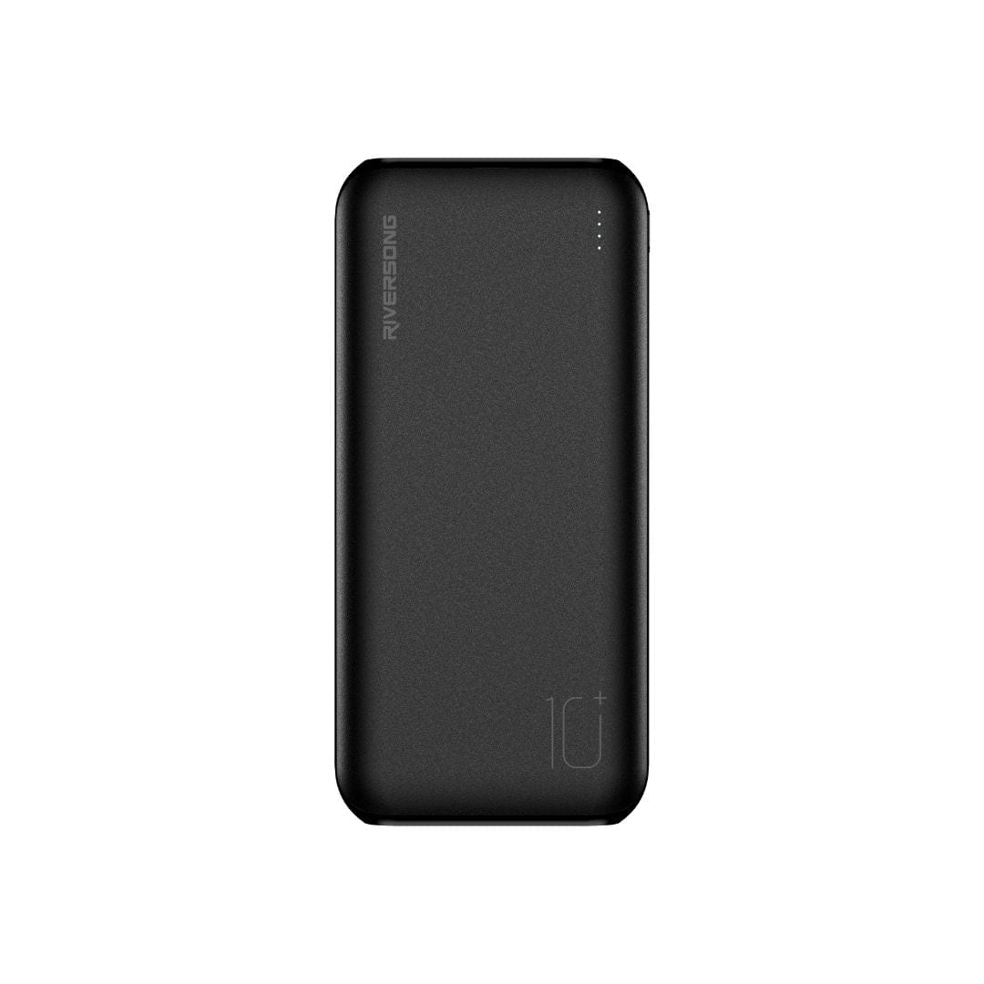 Riversong 10000mAh Fast Charging Power Bank, 2 USB-A, Micro USB & Type-C Port - PB78