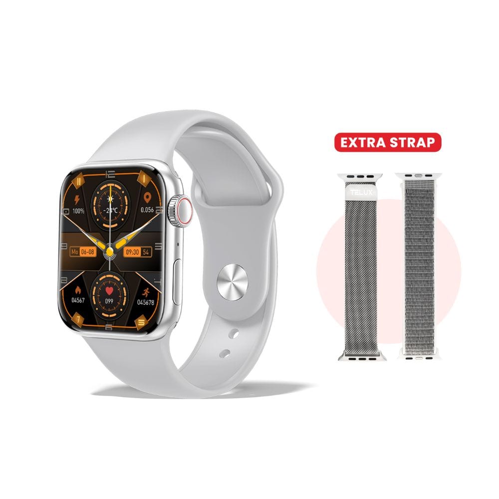 TELUX EVO 8 Smart Calling Watch with 1.91” FHD Display & Extra Strap - F1682