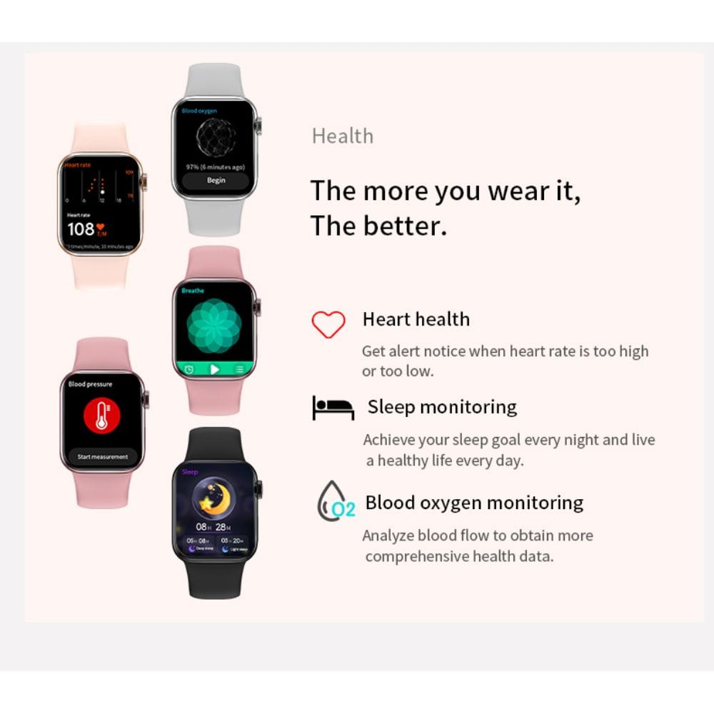 TELUX EVO 8 Smart Calling Watch with 1.91” FHD Display & Extra Strap - F1682