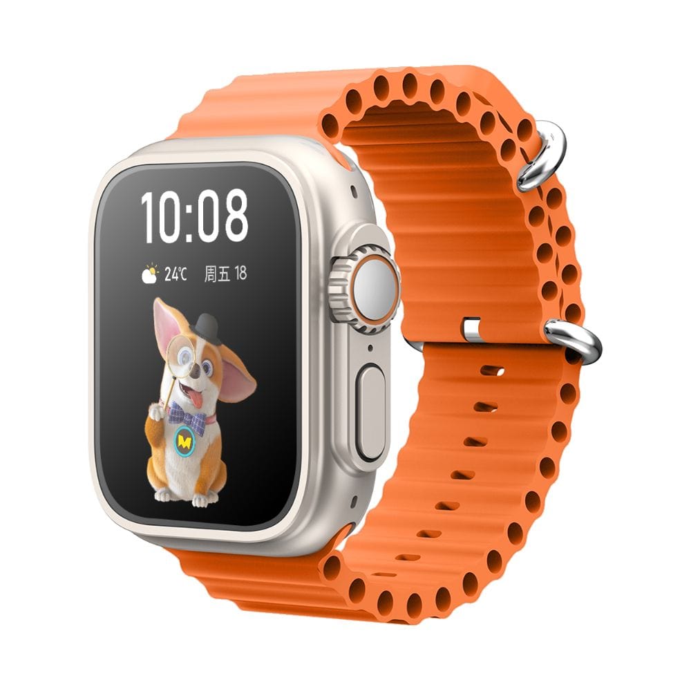 TELUX EVO 9 Smart Calling Watch with 2.02” FHD Display & Extra Strap -