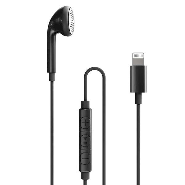 RAVPower Mono Earphone with Lightning Plug & In-Line Remote - BH1004