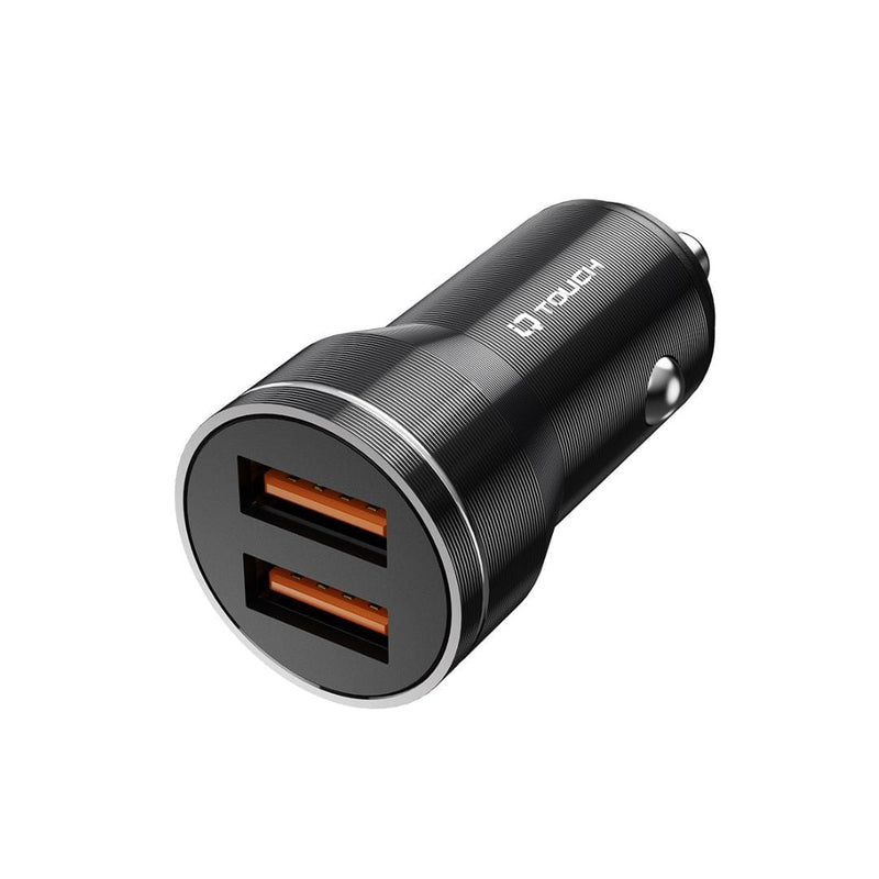 IQ Touch 18W Dual Car Charger with 1M Charging Cable - POWERDRIVE-2L