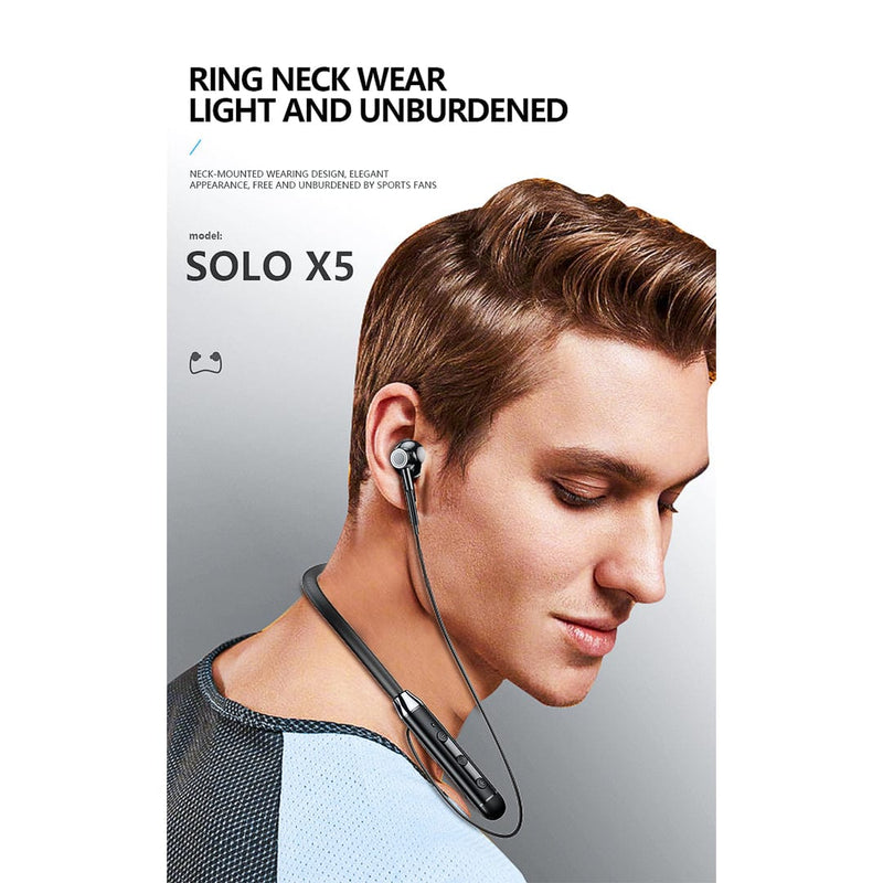 IQ TOUCH Bluetooth Neckband Earphone with 15Hrs Playtime - SOLO-X5