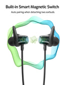 RAVPOWER Bluetooth Neckband Earphone with 80Hrs Playtime - RP.BH1003.BK