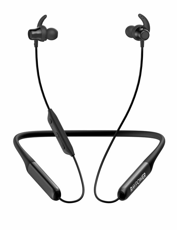RAVPOWER Bluetooth Neckband Earphone with 80Hrs Playtime - RP.BH1003.BK