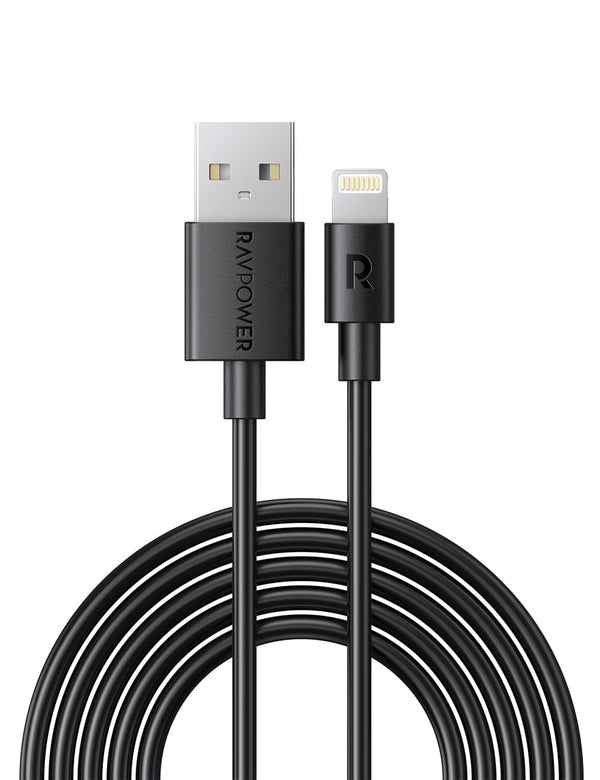 RAVPOWER 1M (3.3ft) USB-A to Lightning Fast Charger Cable - CB030