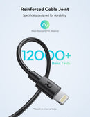 RAVPOWER 1M (3.3ft) USB-A to Lightning Fast Charger Cable - CB030
