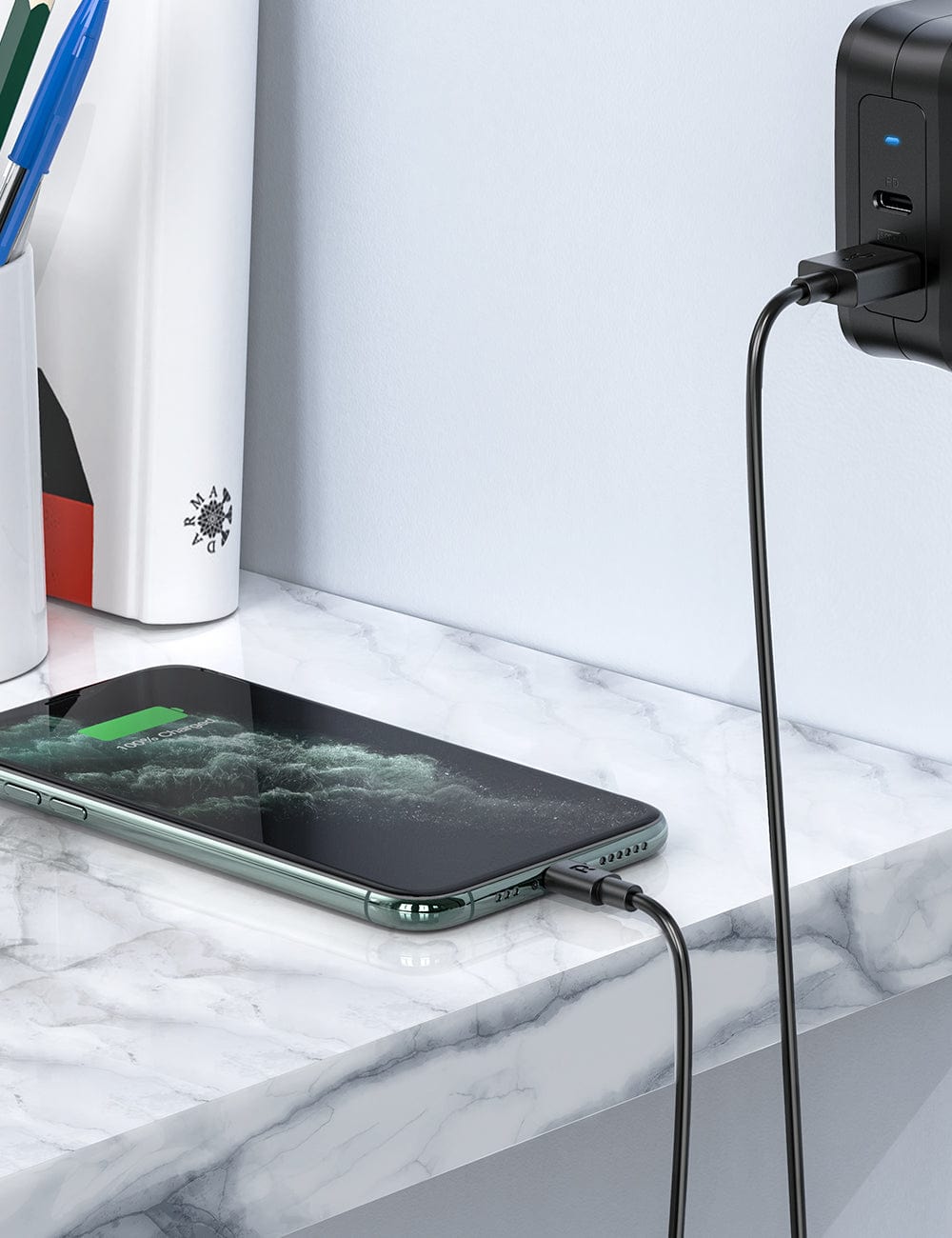 RAVPOWER 1M (3.3ft) USB-A to Lightning Fast Charger Cable - CB030