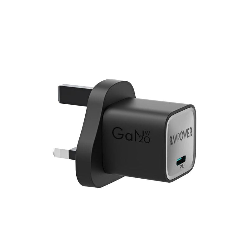 RAVPower 20W GaN Tech PD USB-C Wall Charger With Charging Cable