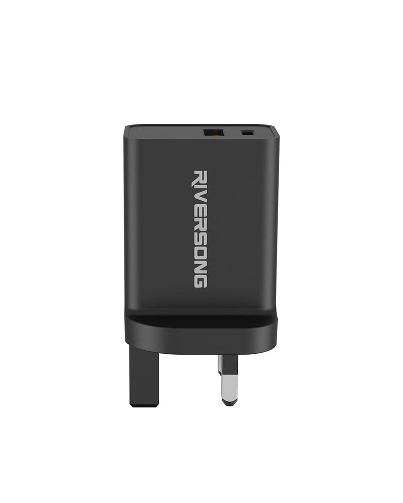 RIVERSONG 30W & 18W Dual Port Fast Wall Charger - AD28