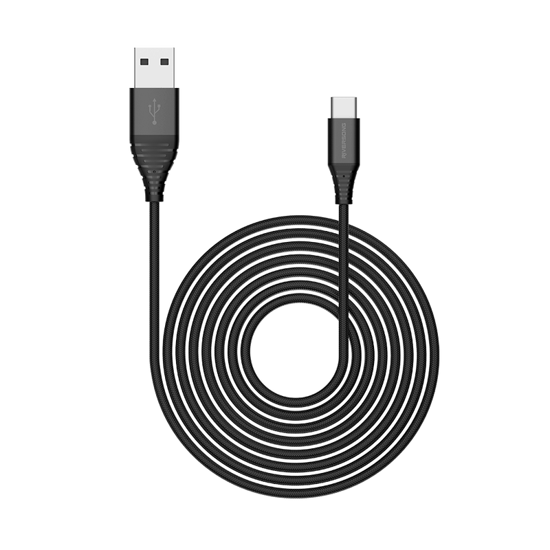 RIVERSONG 1 Meter (3.2ft) USB-A to Type-C Fast Charger Cable - CT32
