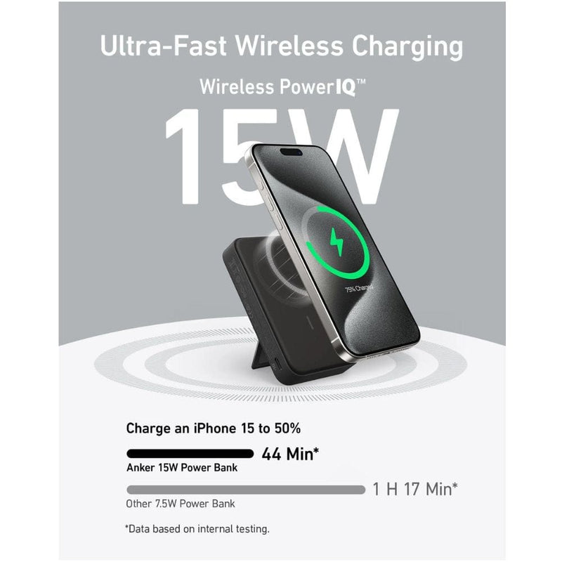 Anker 15W Ultra Fast Magnetic Charging (Power Bank) with Smart Display - A1654