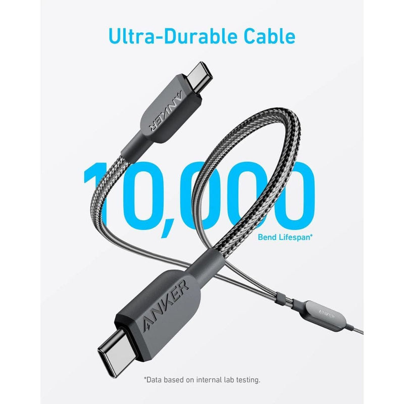 Anker 2-in-1 USB-C to USB-C Cable (140W Max, Braided) - A8895