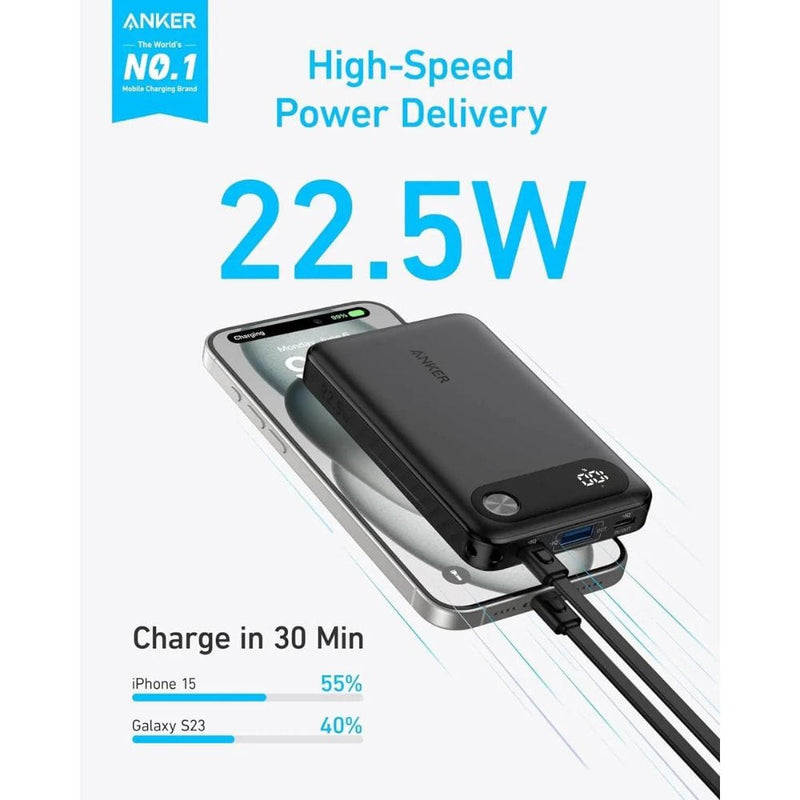 Anker 22.5W Smart Display Power Bank (10000 mAh) - A1257