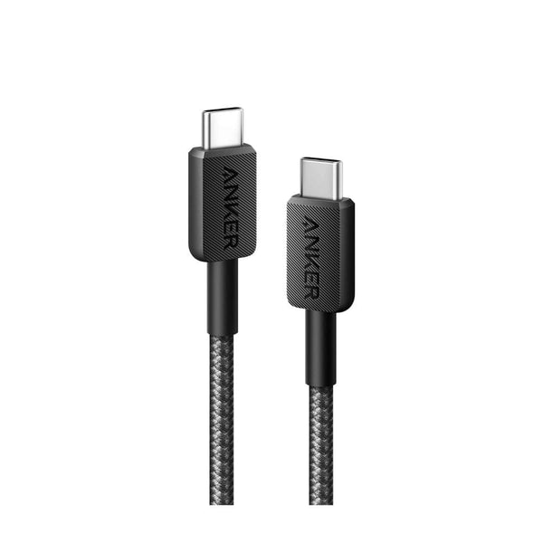 كابل شحن أنكر 322 USB-C إلى USB-C بطول 3 قدم (مضفر من النايلون) - A81F5