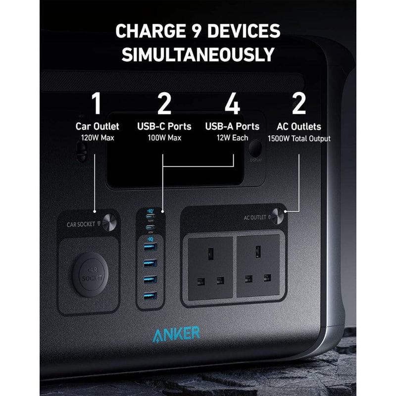 Anker 757 1500W Portable Power Station 1229Wh - A1770211