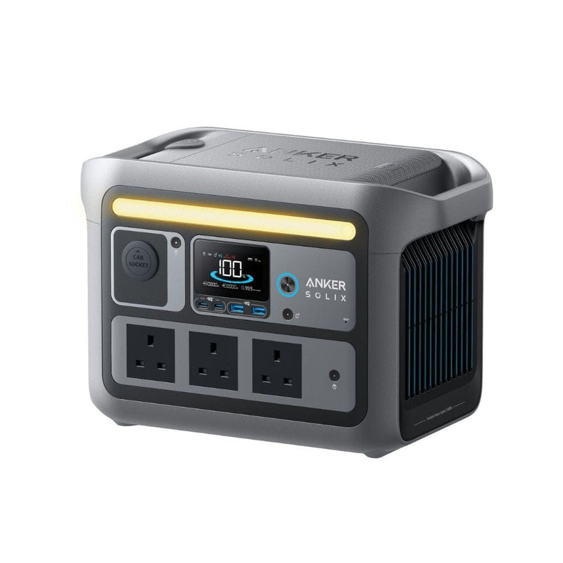 Anker SOLIX C800 Plus Portable Power Station, 1200W Solar Generator with Camping Lights - A1754