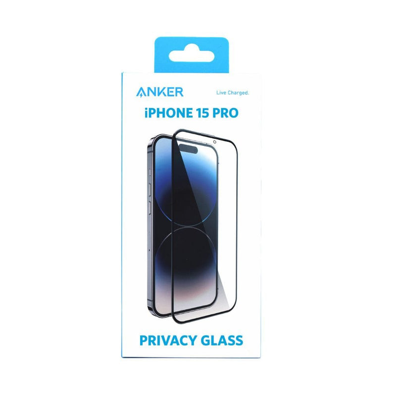 Anker Tempered Glass Anti-Spy Screen Protector for iPhone 15 Pro - A72D3