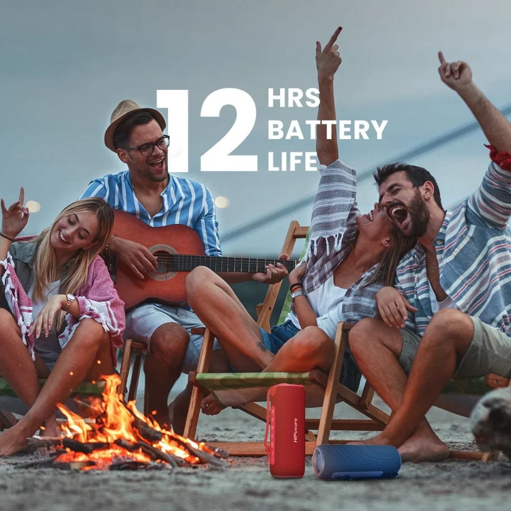 HiFuture Alpha BeatMaker IPX7 Portable Wireless Speaker, Built-in 2-in-1 Amplifier, 12 Hours Playtime - HBB6