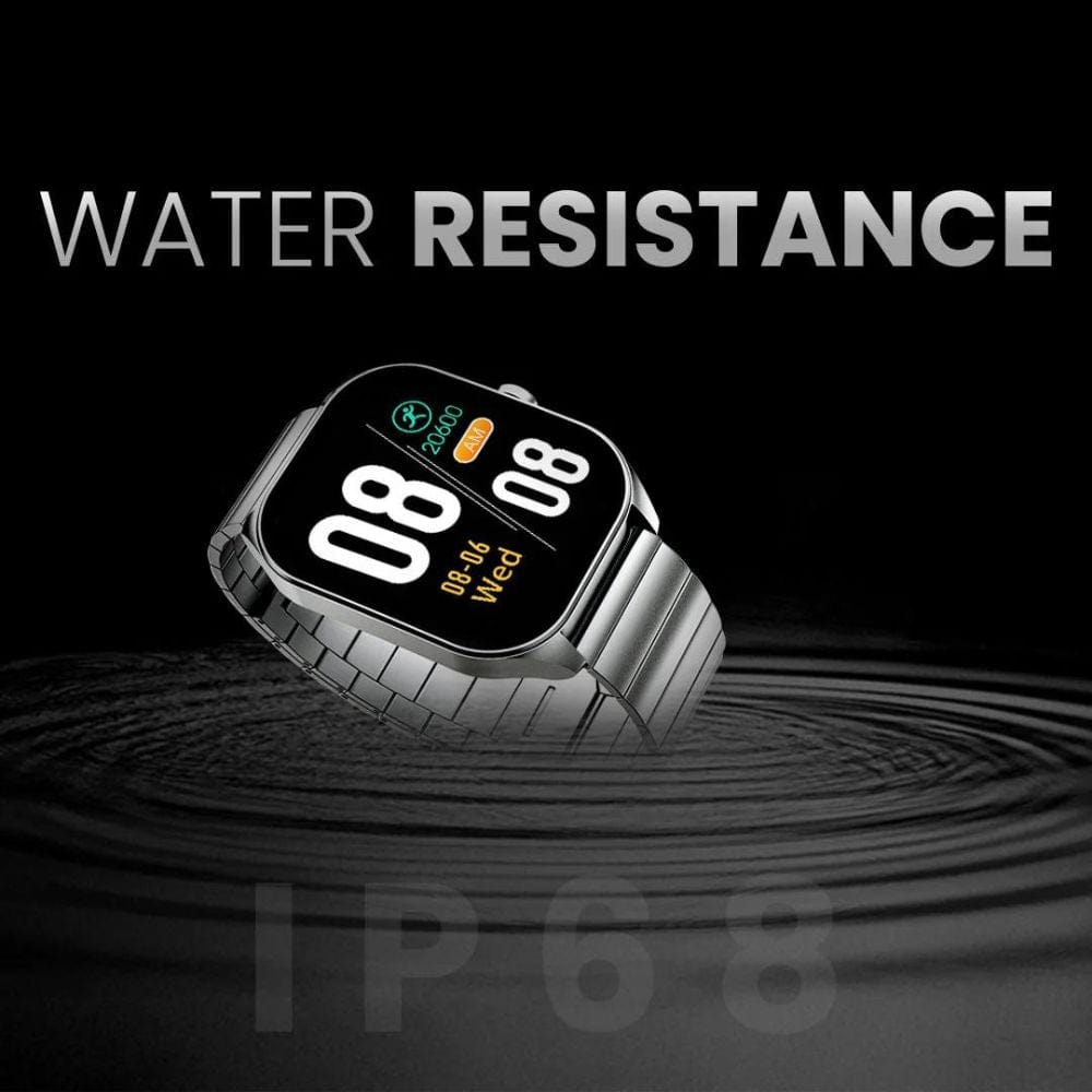 HiFuture FutureFit Apex Stainless Steel Smart Watch (2.04 Inch Display) - HSSW3