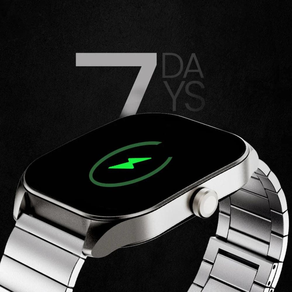 HiFuture FutureFit Apex Stainless Steel Smart Watch (2.04 Inch Display) - HSSW3