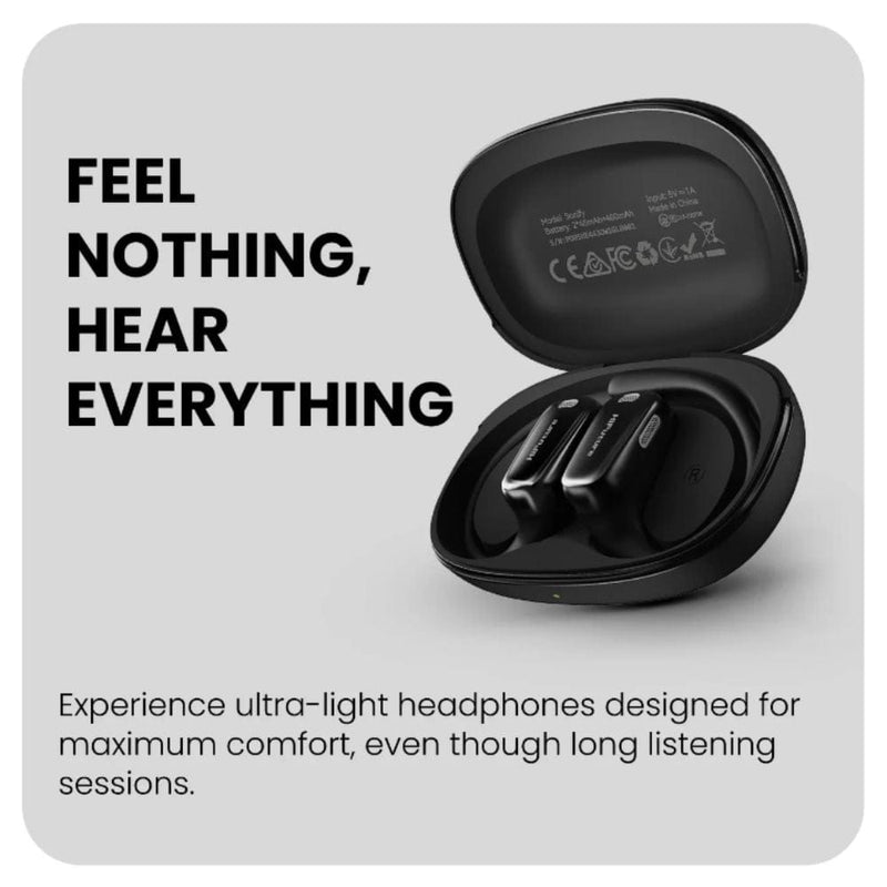 HiFuture SONIFY Open Ear Wireless Earbuds, 20 Hrs Playtime, AI ENC Noise Cancellation - HSSW9