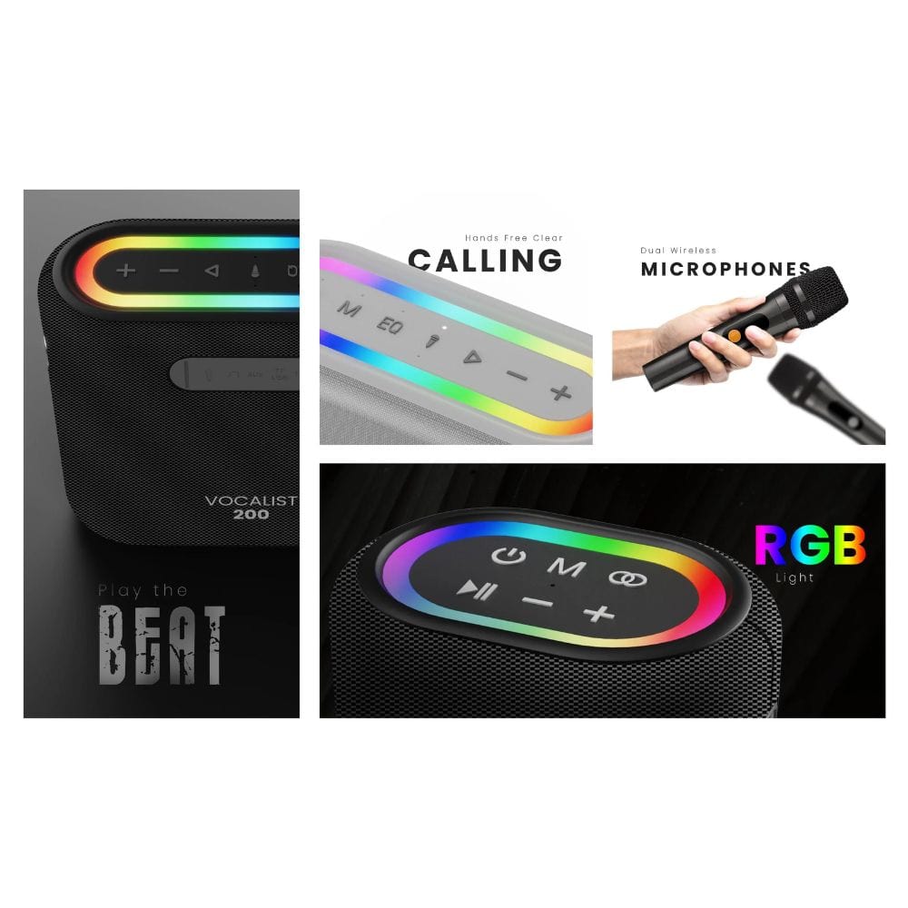 HiFuture Vocalist 100 Premium Wireless Bluetooth Speaker with Micropho