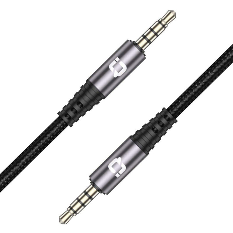 IQ TOUCH 3.5mm Nylon braided 1 Meter Aux Cable - AUDIOLINK-AUX