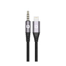 IQ TOUCH Lightening to 3.5mm Nylon braided 1 Meter Audio Cable - AUDIOLINK-L