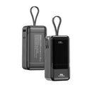 IQ TOUCH 65W Mini Laptop Power Bank (Built-in Typ-C & Lightning Cables) - POWER-X65