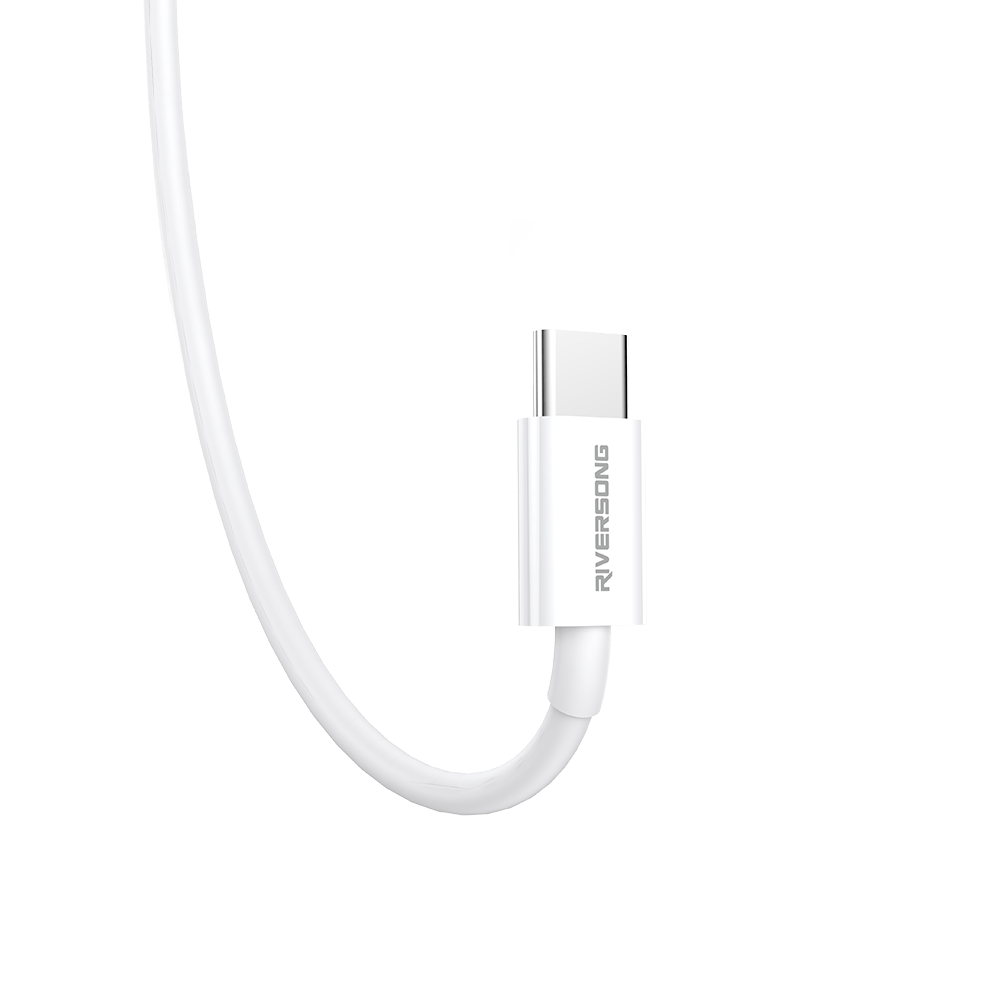 RIVERSONG 1M(3.3ft) 60W USB-C to USB-C Fast Charging Cable - CT76