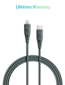 RAVPOWER Nylon Type-C to Lighting PD Charger Cable - CB1018