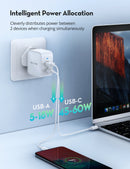 RAVPOWER PD Pioneer 65W GaN Dual Port Wall Charger - PC133
