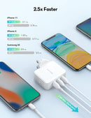 RAVPOWER 30W 3-Port USB iSmart Wall Charger - PC020