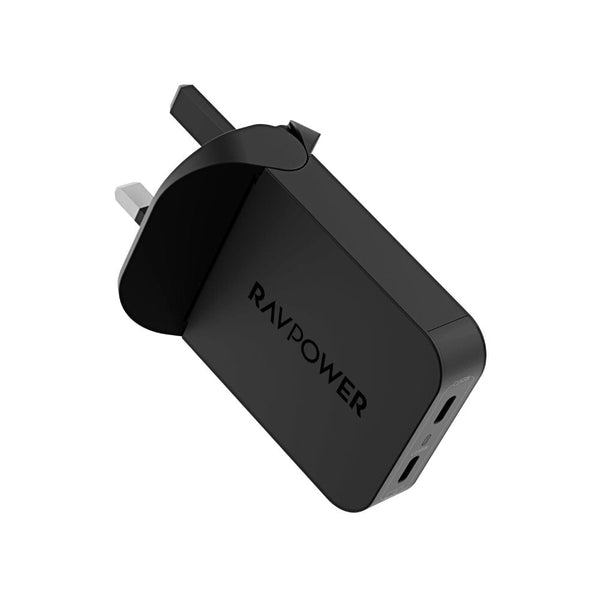 RAVPOWER PD Pioneer 65W 2-Port Wall Charger (GaN 5.0, Foldable Design) - PC1079