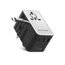 RAVPower 70W 4-Port Travel Universal Power Adapter with Built in USB-C Cable - PC1061