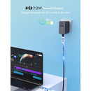 RAVPower 70W 4-Port Travel Universal Power Adapter with Built in USB-C Cable - PC1061