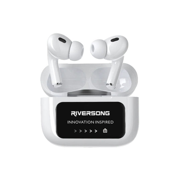 RIVERSONG Airfly T2 Active Notice Cancellation Earbuds with Smart Touch Control Case - EA332