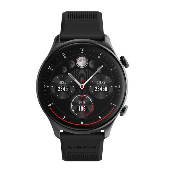 Chargeur Magnétique Spécial RIVERSONG Motive 7C - 2 Câbles Noirs Compatibles SmartWatch 1,52 Pouces - Connexion Rapide Et Sécurisée