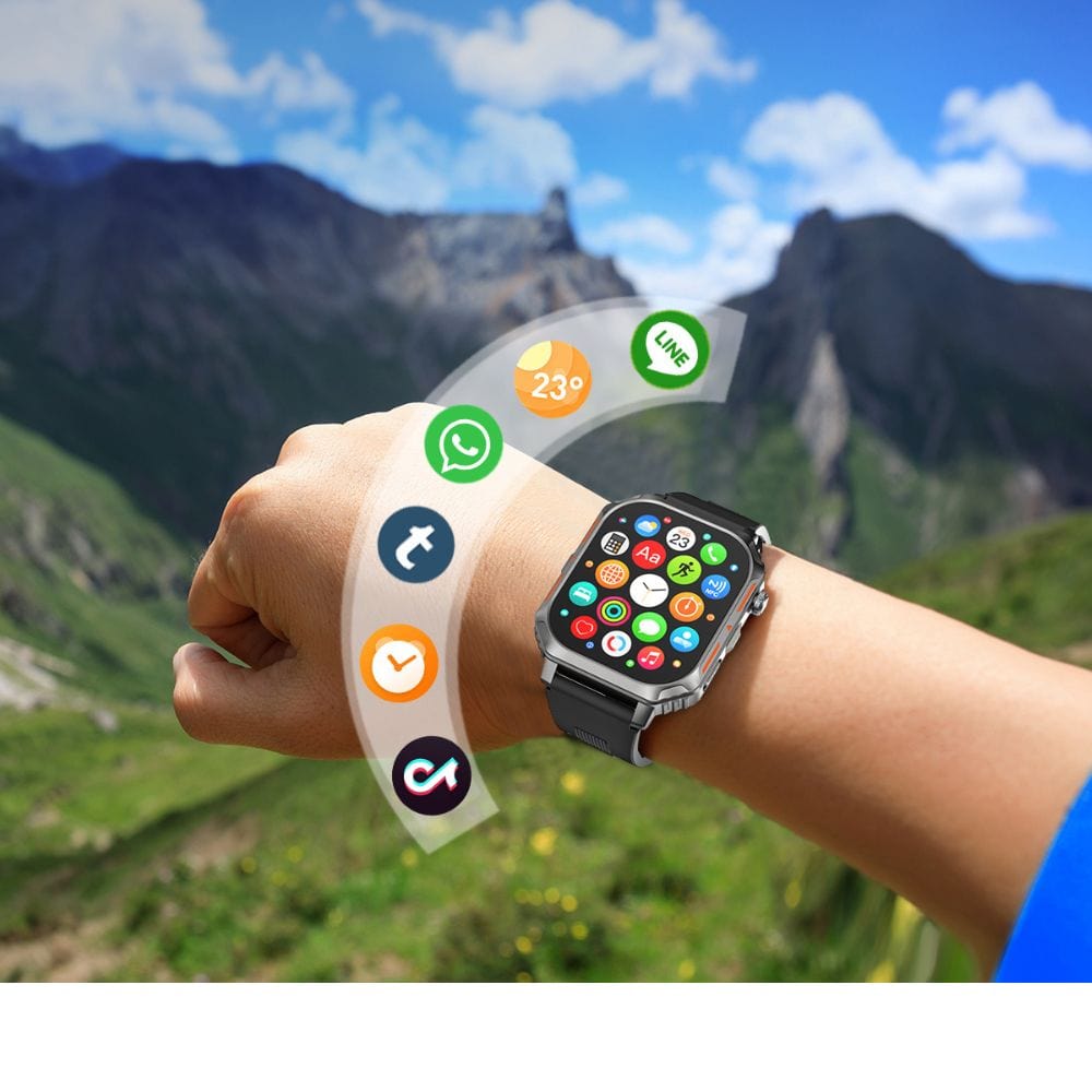RIVERSONG Motive 8S Bluetooth Calling Smart Watch (2.02” Hi-Res Display) - SW803
