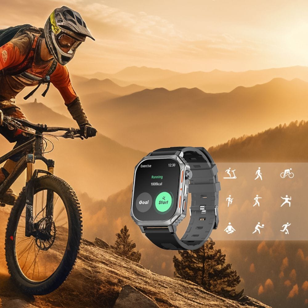 RIVERSONG Motive 8S Bluetooth Calling Smart Watch (2.02” Hi-Res Display) - SW803