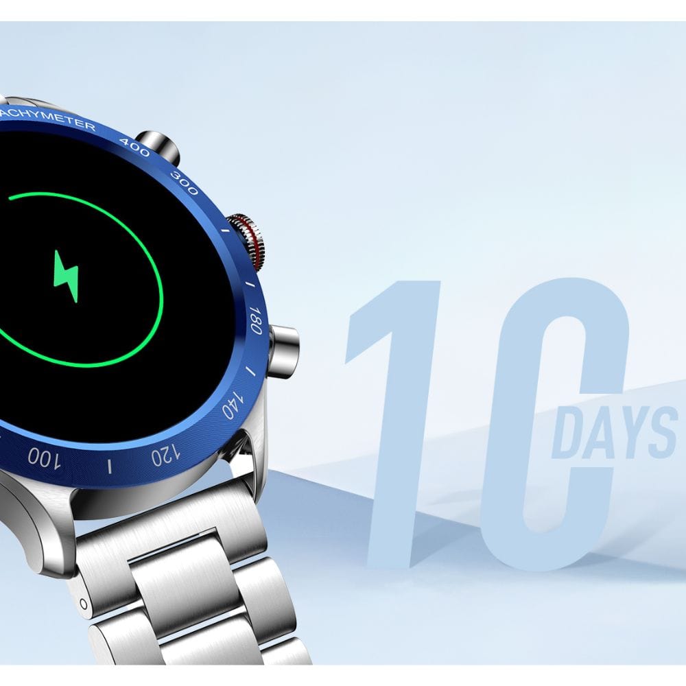 RIVERSONG Motive 9 Max Bluetooth Calling Smart Watch (1.43” AMOLED Display & Stainless Steel Bracelet) - SW903
