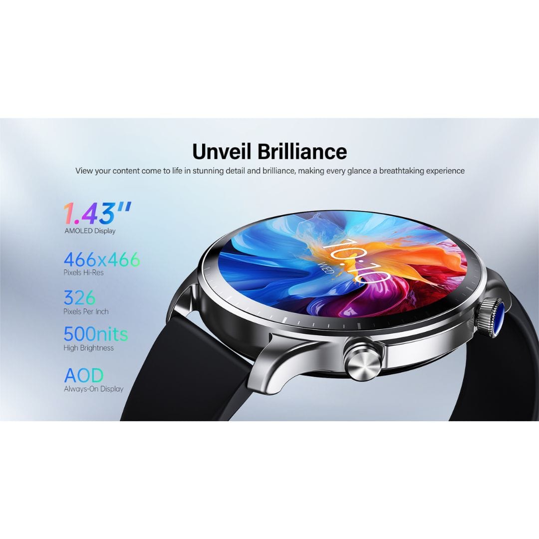 RIVERSONG Motive 9 Pro Calling Smart Watch, 1.43 Inch Amoled Display - SW901