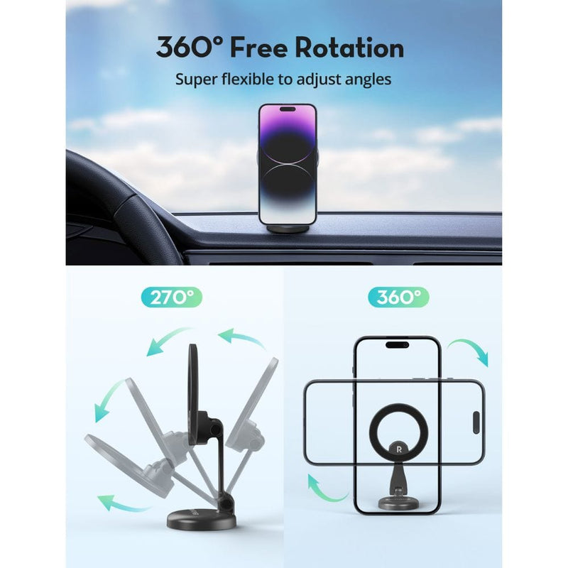 RAVPOWER 360 Adjustable Magnetic Car Phone Mount - SH1003