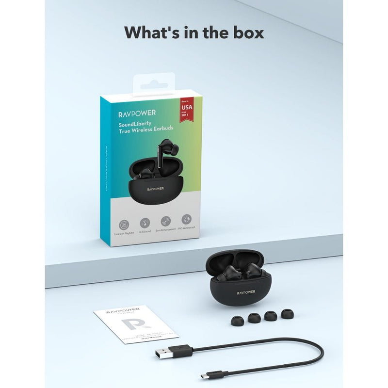 Ravpower SoundLiberty True Wireless Bluetooth Earbuds - BH1018